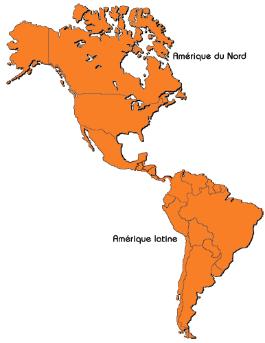 Les pays de l'Amérique